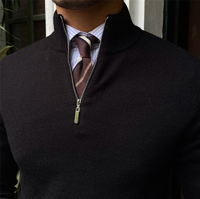 SOHO QUARTER-ZIP SWEATER