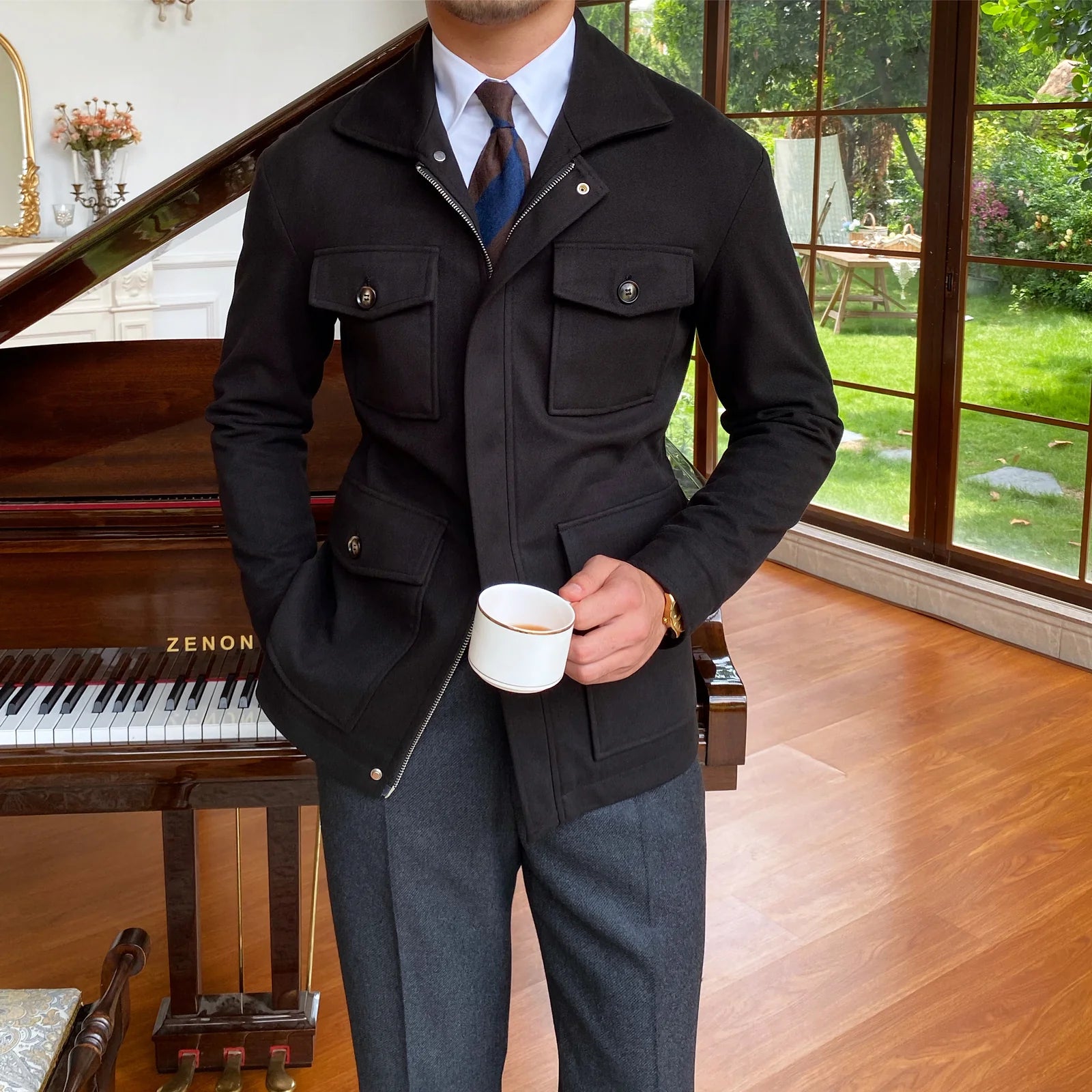 AZUR COLLAR JACKET