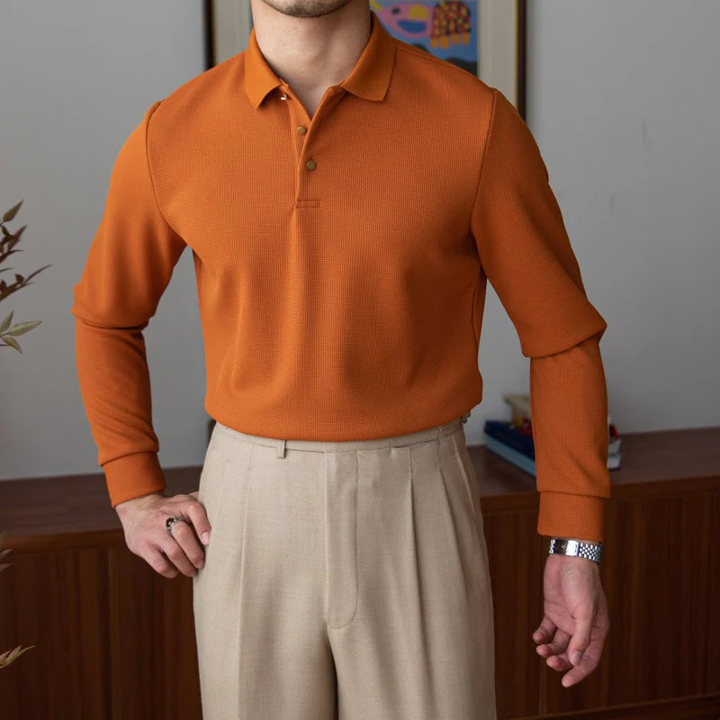 EVERYDAY KNIT LONG SLEEVE POLO