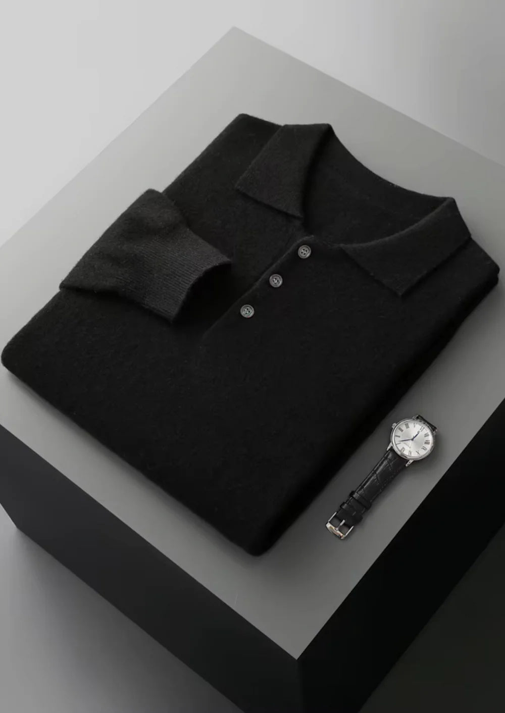 VERONA WOOL POLO SWEATER