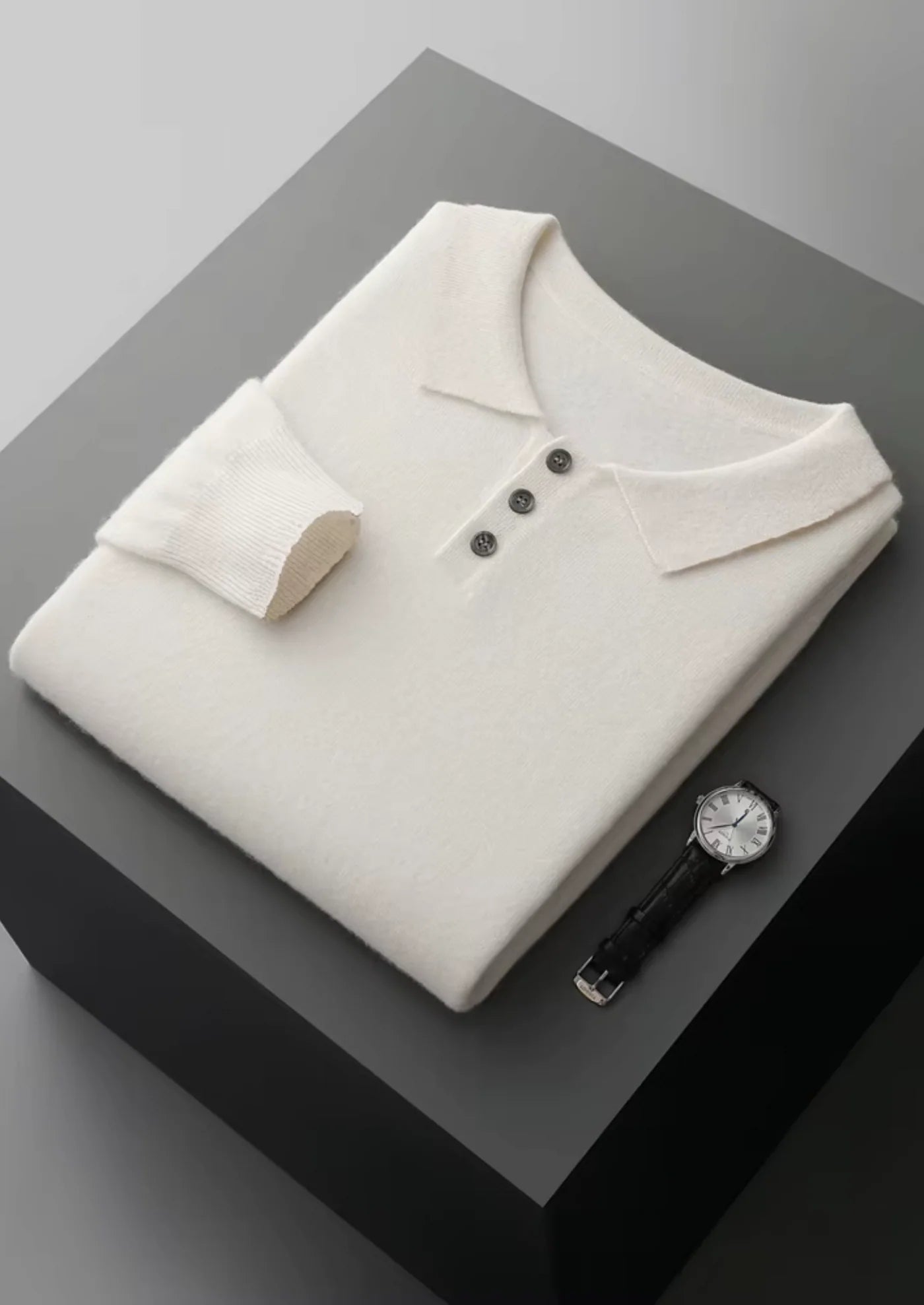 VERONA WOOL POLO SWEATER