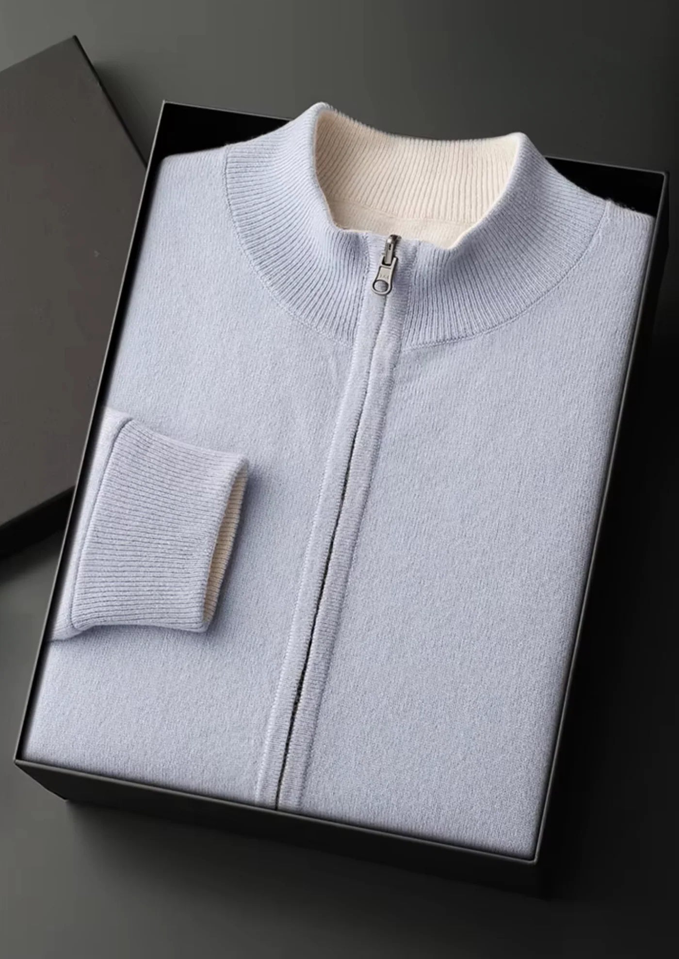 TENUE WOOL ZIP CARDIGAN