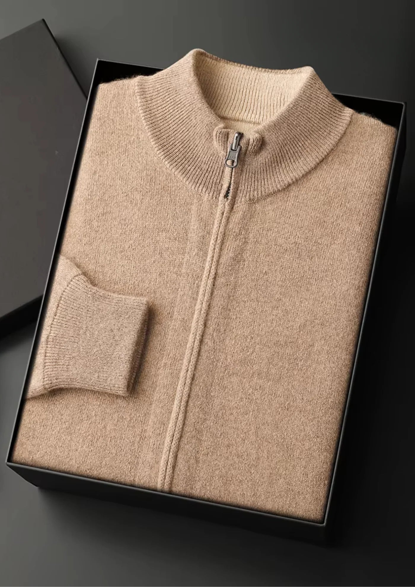 TENUE WOOL ZIP CARDIGAN