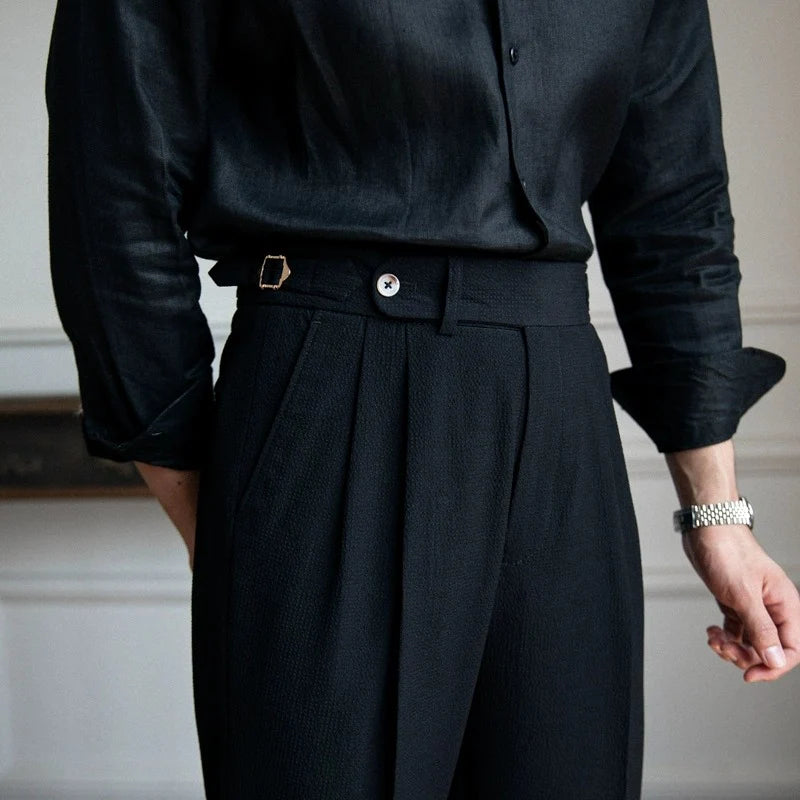RIVAY PLEATED TROUSERS