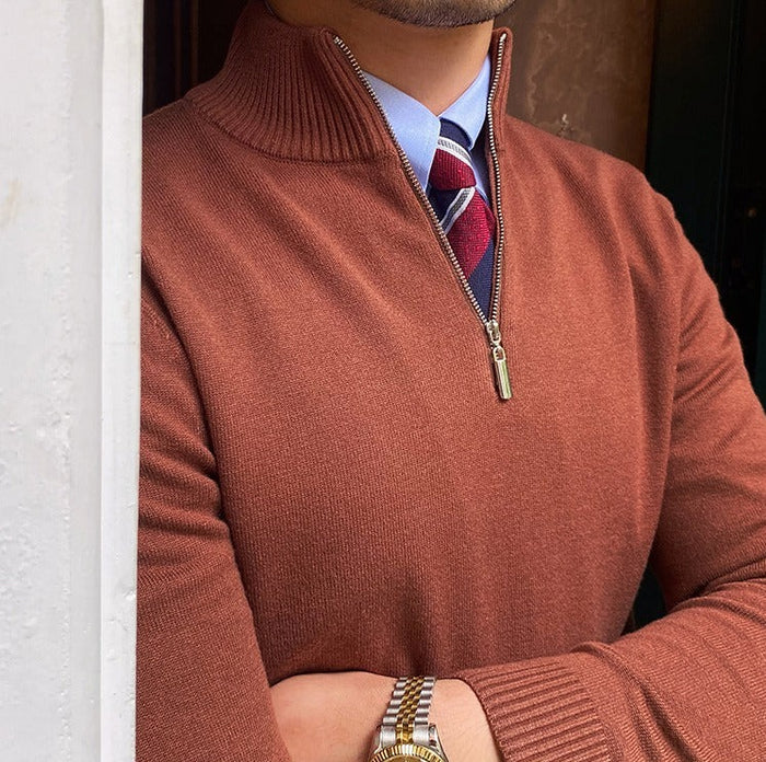 SOHO QUARTER-ZIP SWEATER