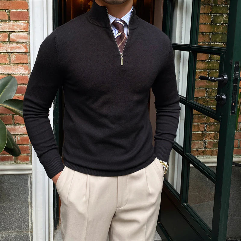 SOHO QUARTER-ZIP SWEATER
