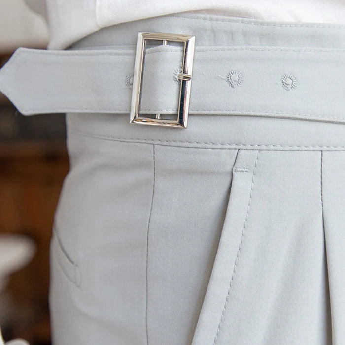 LAZARE HERITAGE PLEATED TROUSERS