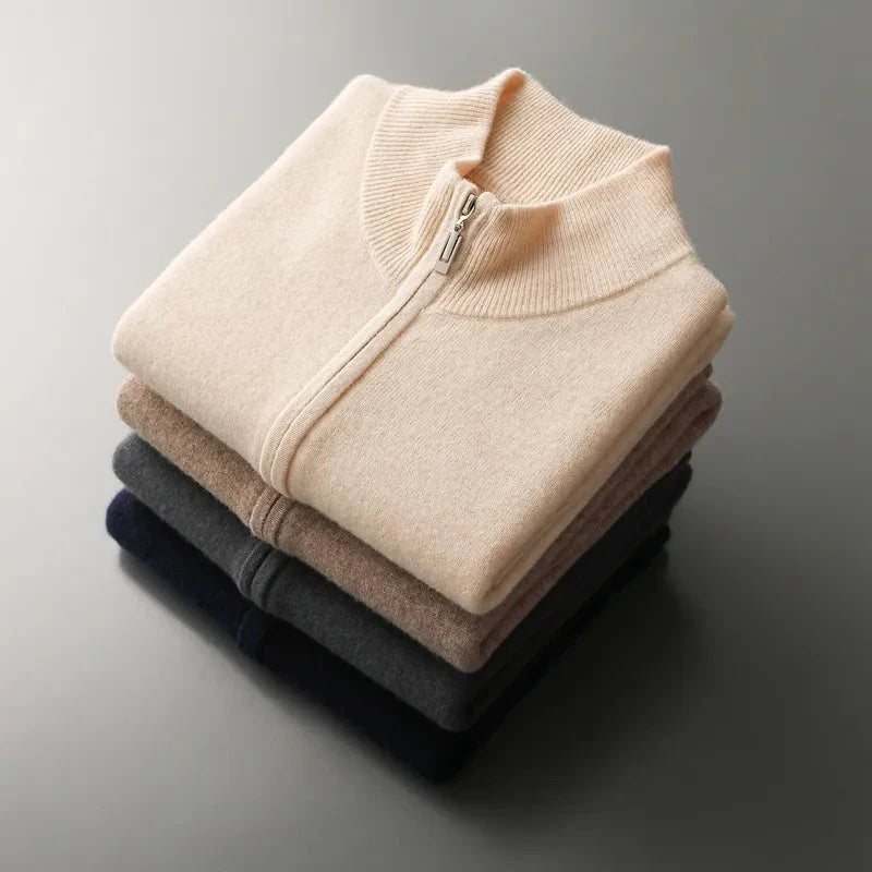 RIVOLI 100% CASHMERE ZIP VEST