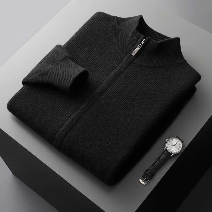 RIVOLI 100% CASHMERE ZIP VEST