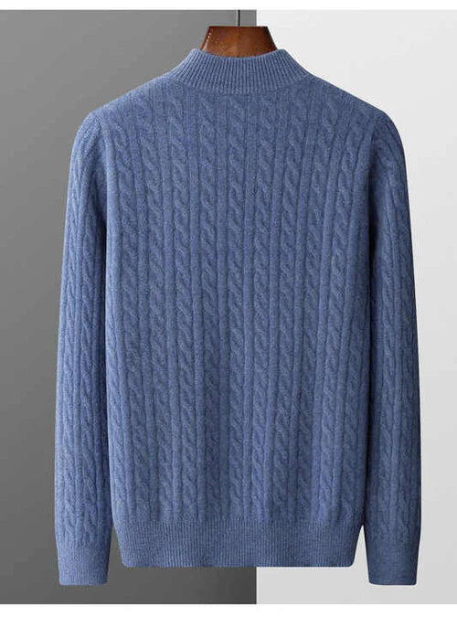 LOUVRE 100% CASHMERE ZIP