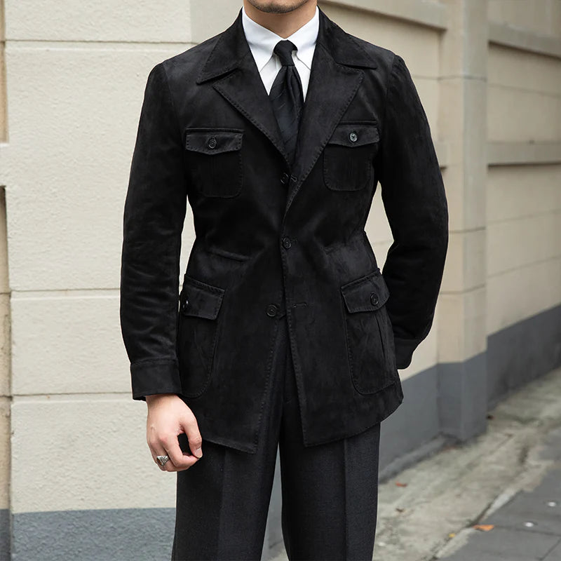ANTWERP ATELIER SUEDE COLLAR JACKET