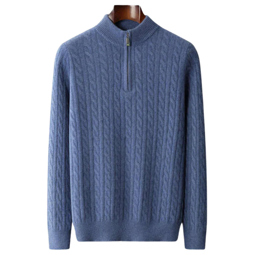 LOUVRE 100% CASHMERE ZIP
