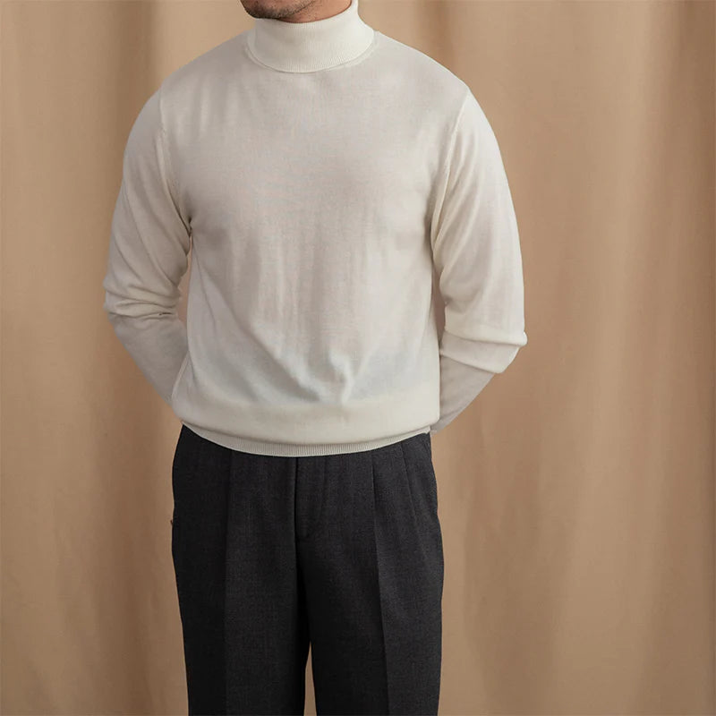 LUSSO WOOL BLEND TURTLENECK