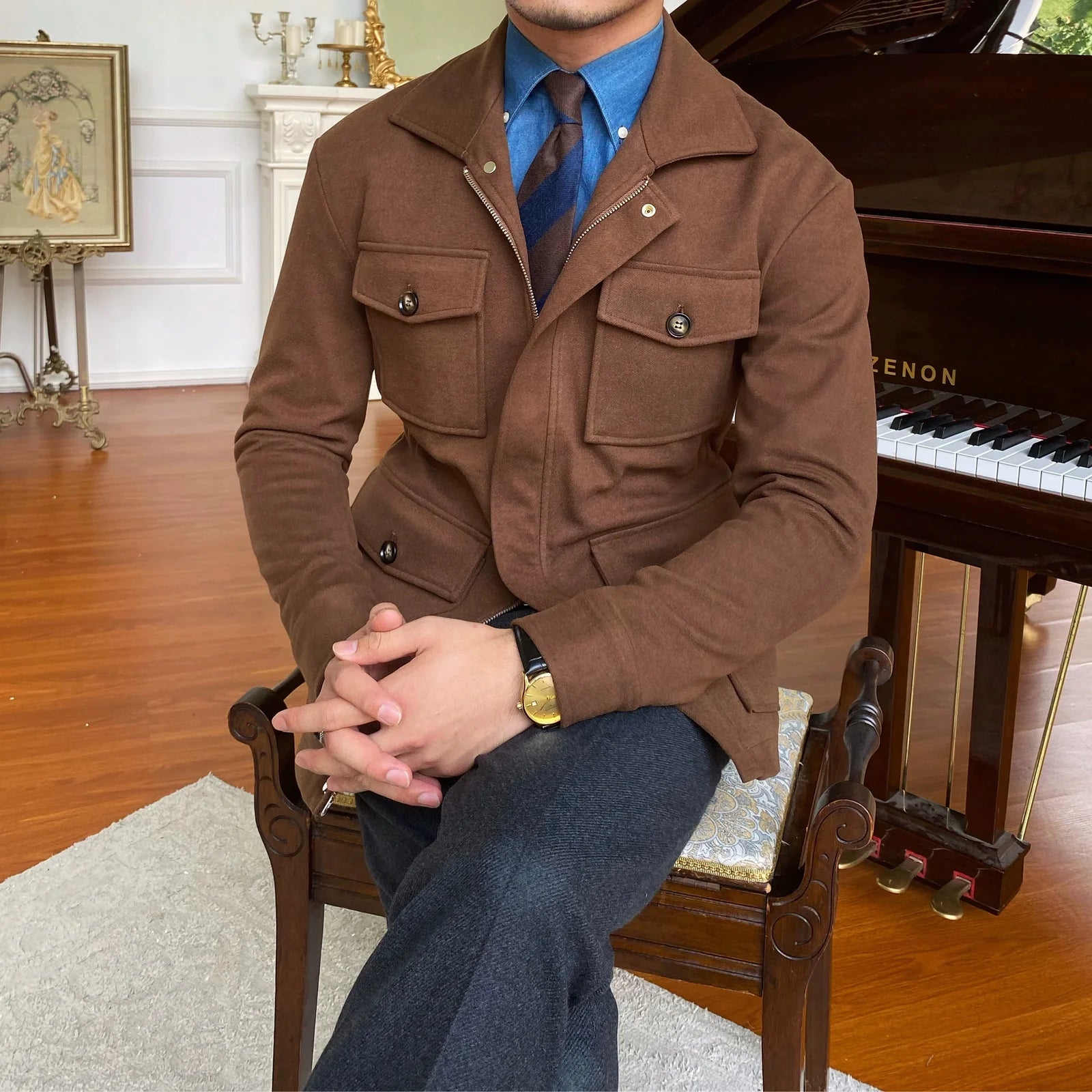 AZUR COLLAR JACKET