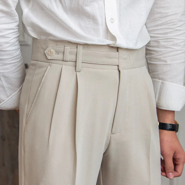 PIANTINI DOUBLE PLEATED TROUSERS