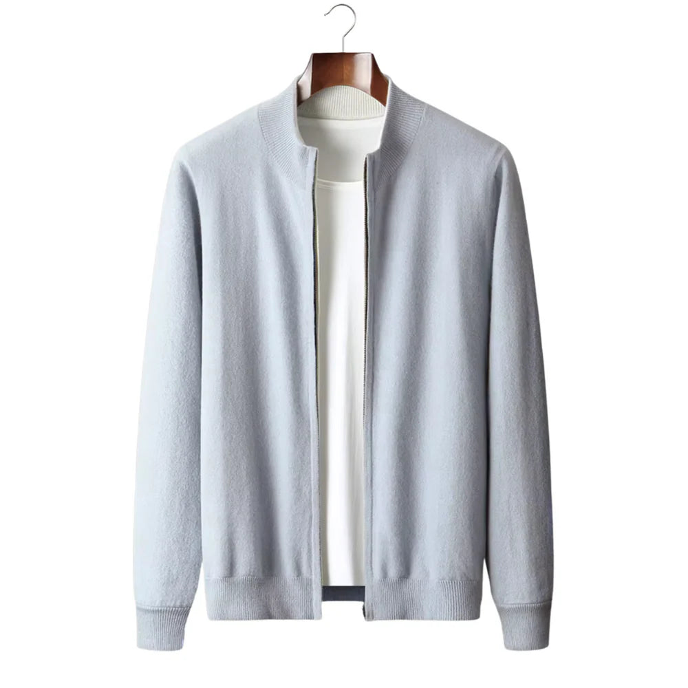 TENUE WOOL ZIP CARDIGAN