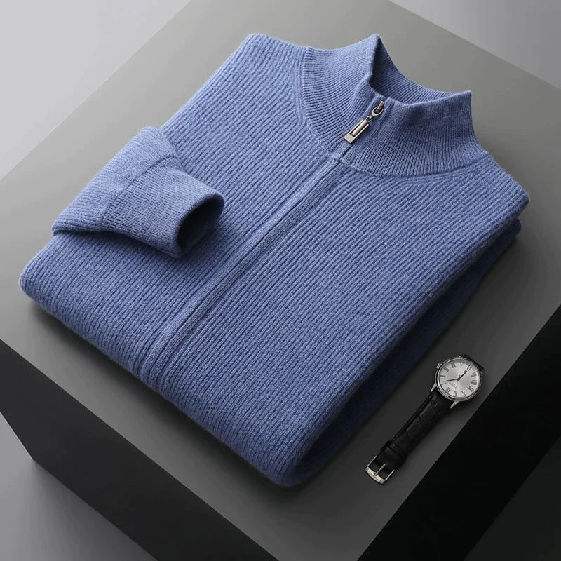 RIVOLI 100% CASHMERE ZIP VEST