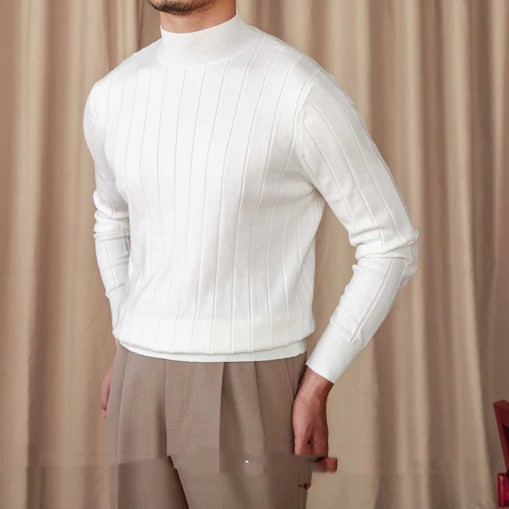 FLORENCE SILK WOOL TURTLENECK SWEATER